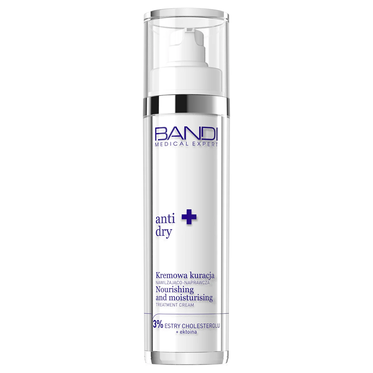 BANDI Medical Expert Anti-Dry kremowa kuracja nawilżająco-naprawcza z estrami cholesterolu i ektoiną, 50 ml
