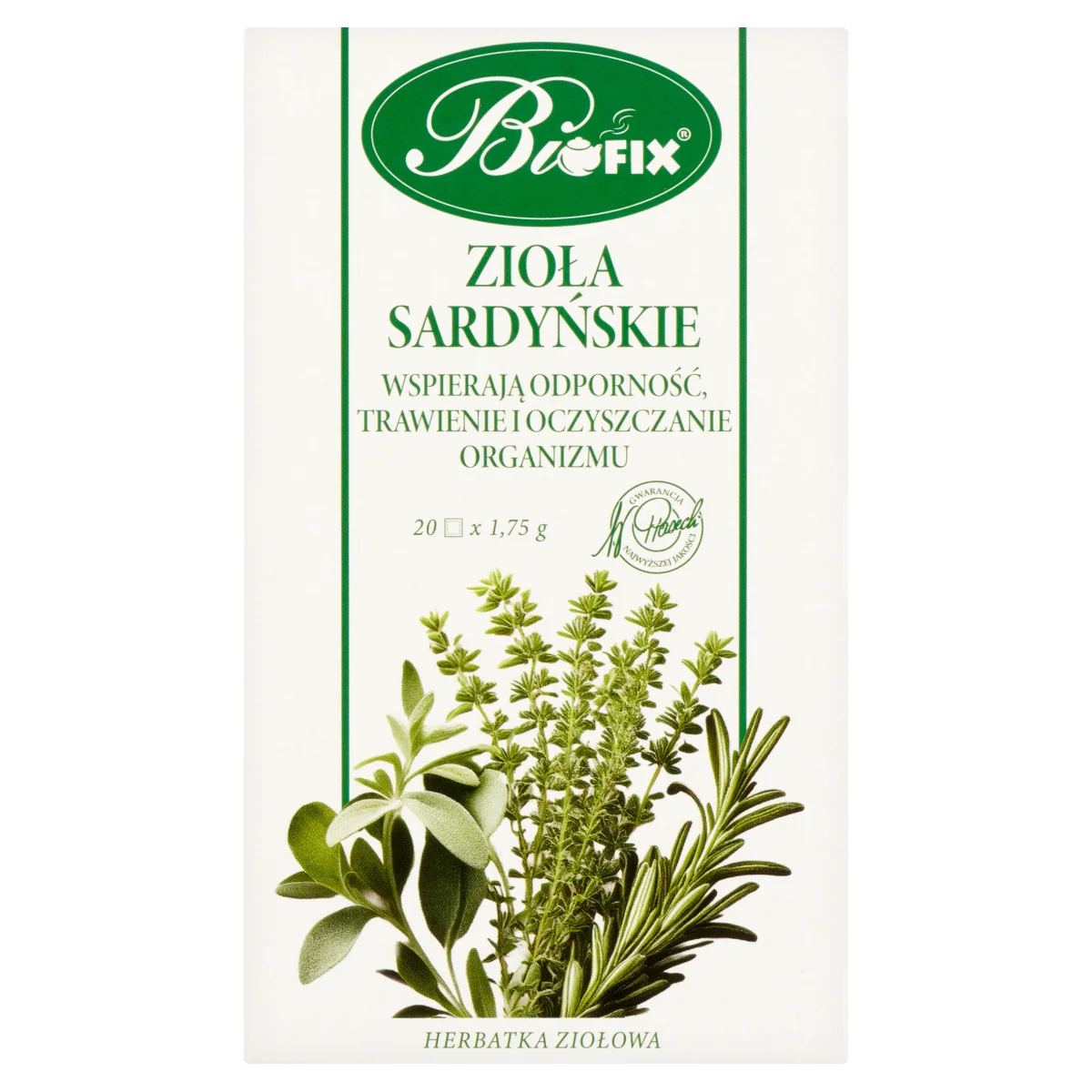 BiFIX Zioła Sardyńskie herbatka ziołowa ekspresowa, 20 x 1,75 g