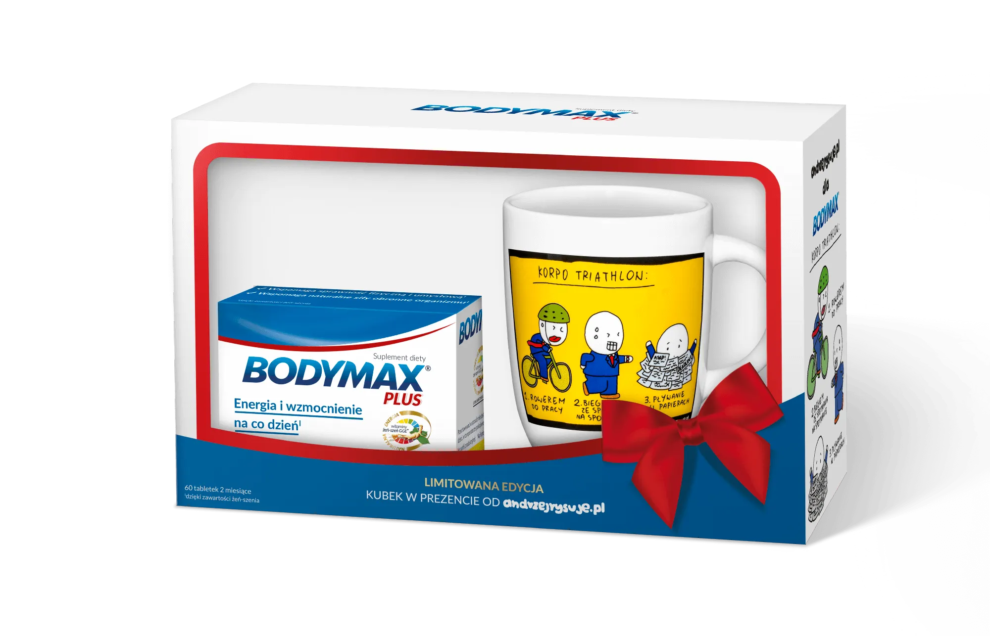 Bodymax Plus, suplement diety, 60 tabletek + kubek w prezencie