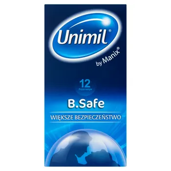 Unimil Be Safe, prezerwatywy lateksowe, 12 sztuk 