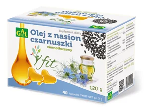 Olej z nasion czarnuszki fit suplement diety, 40 kapsułek twist-off