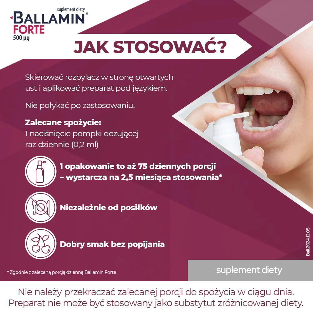 Ballamin Forte spray do ust, 15 ml| drmax.pl | Dr. Max