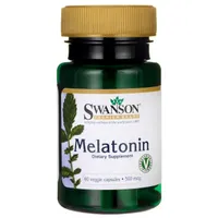 Swanson Melatonina 500mcg, suplement diety, 60 kapsułek
