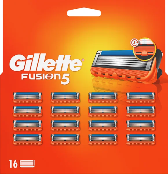 Gillette Fusion5 ostrza wymienne do maszynki do golenia dla mężczyzn, 16 sztuk