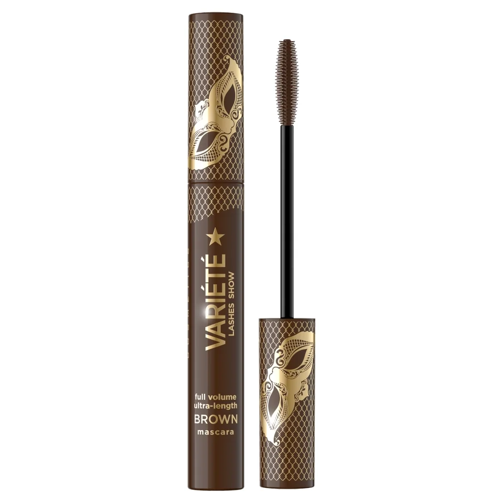 Eveline Cosmetics Variété Lashes Show tusz do rzęs pogrubiająco-wydłużający brązowy, 10 ml