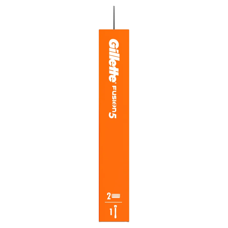 Gillette Fusion5 maszynka do golenia z 2 wymiennymi ostrzami dla mężczyzn, 1 szt.