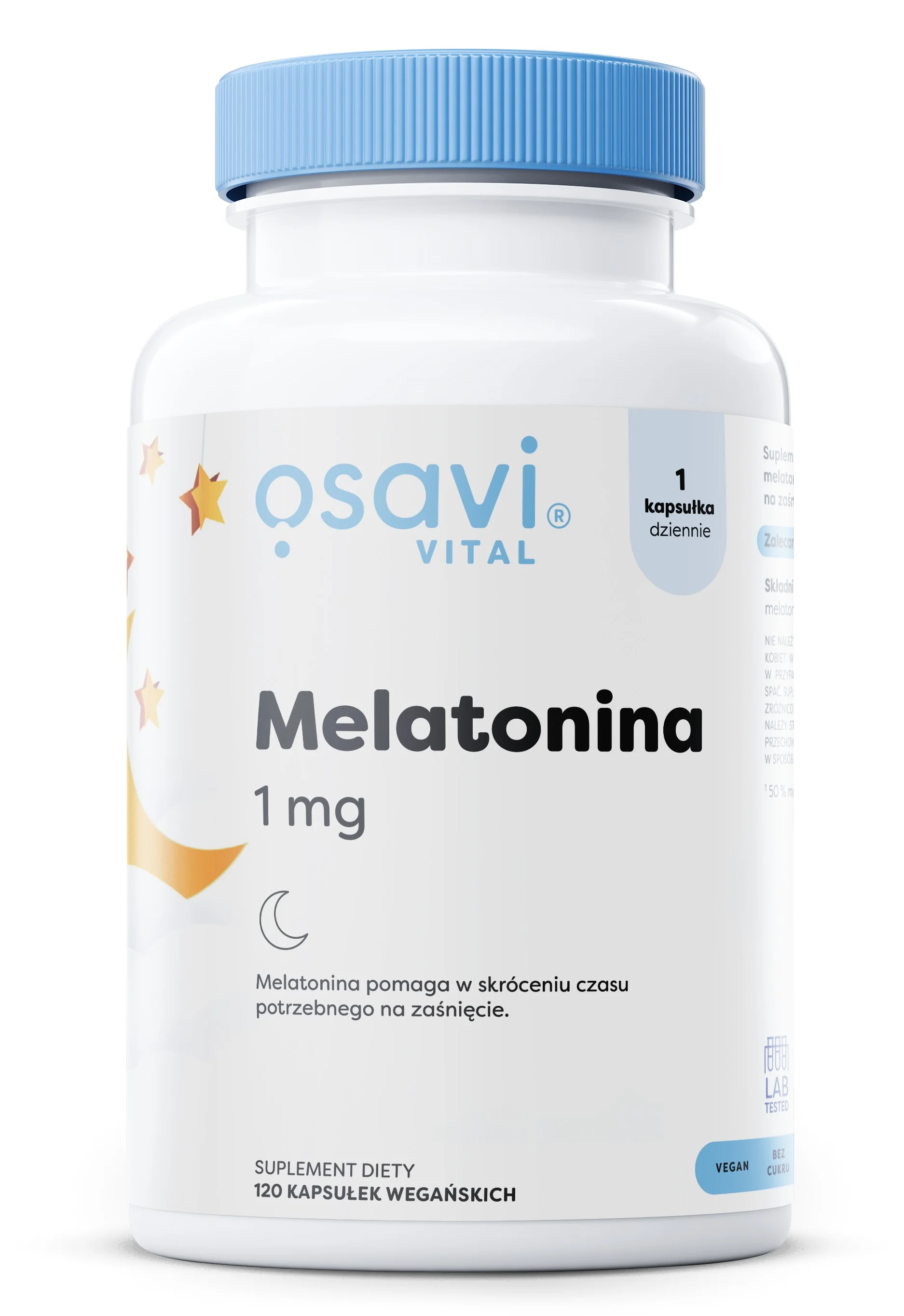 Osavi Melatonina 1 mg 120 kapsułek wegańskich