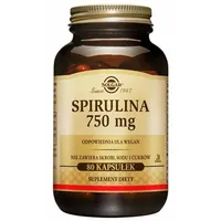 Solgar Spirulina 750 mg, suplement diety, 80 kapsułek