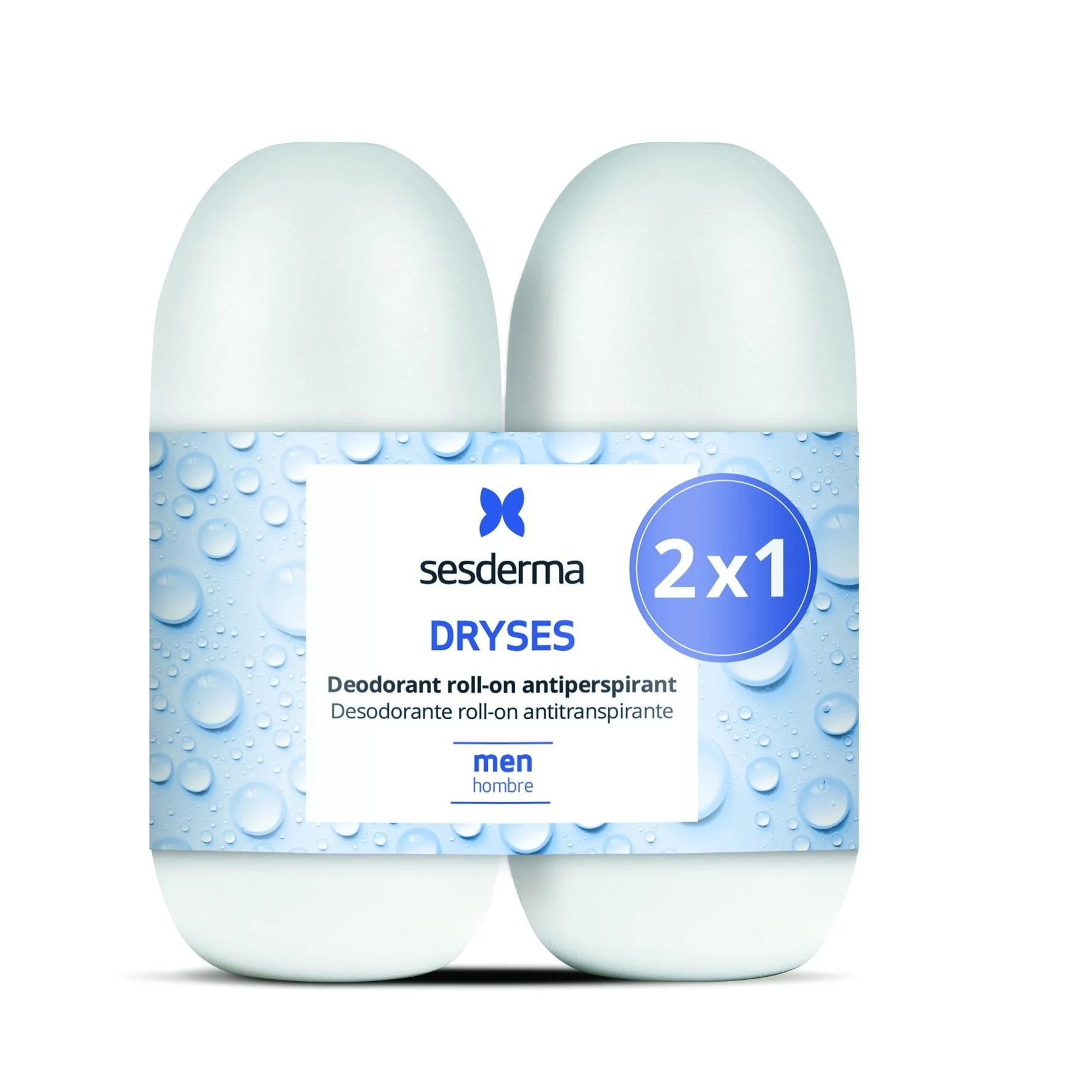 Sesderma Dryses dla mężczyzn antyperspirant w kulce, 2 x 75 ml