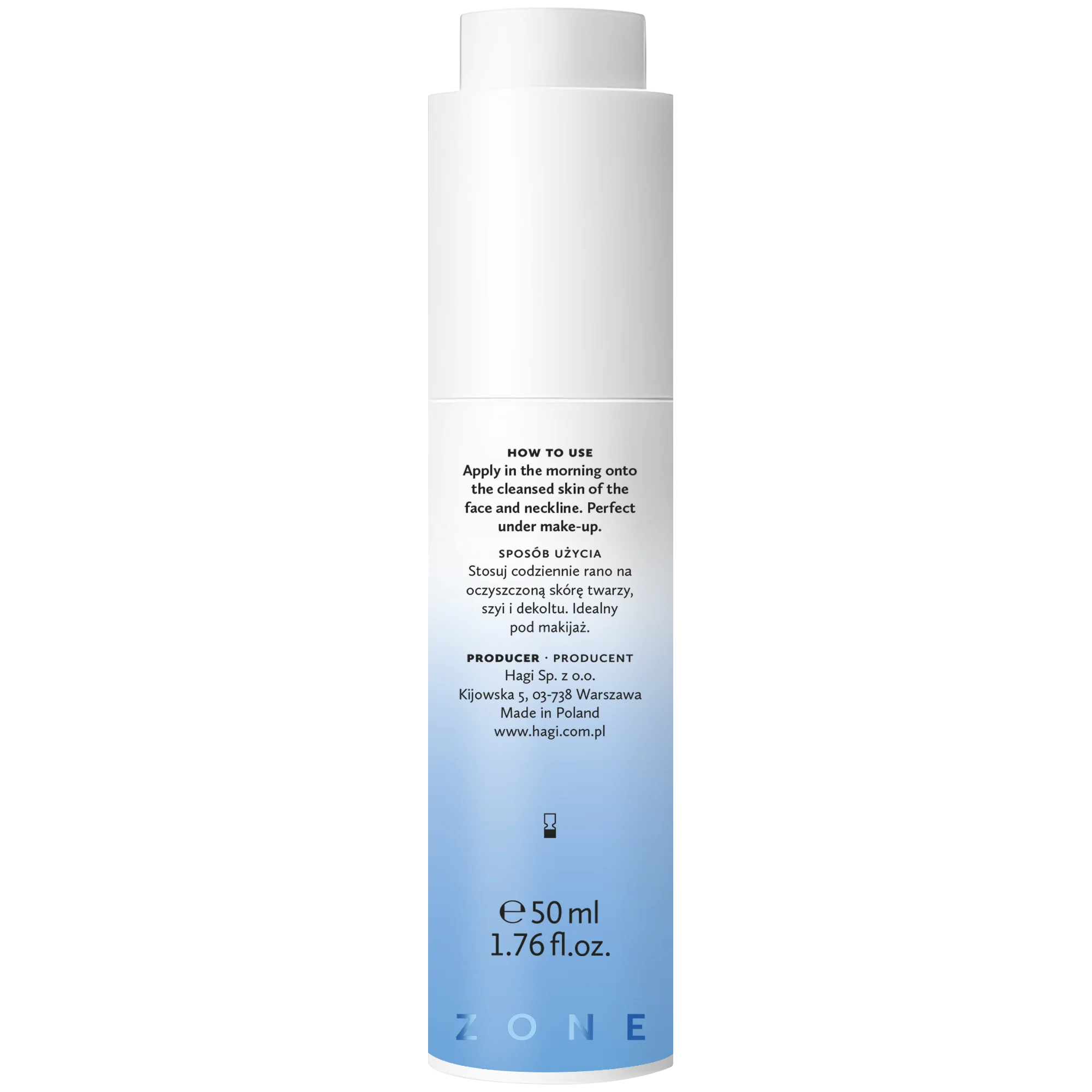 Hagi Aqua Zone krem głęboko nawilżający na dzień cera normalna i sucha, 50 ml
