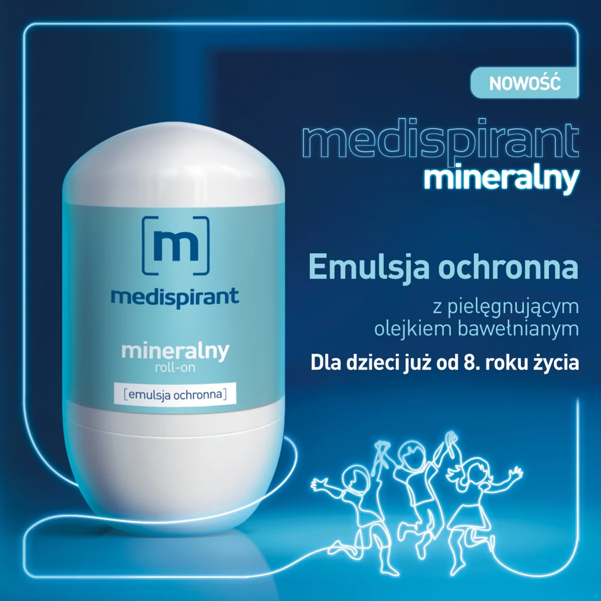 Medispirant Mineralny antyperspirant mineralny roll-on, 40 ml