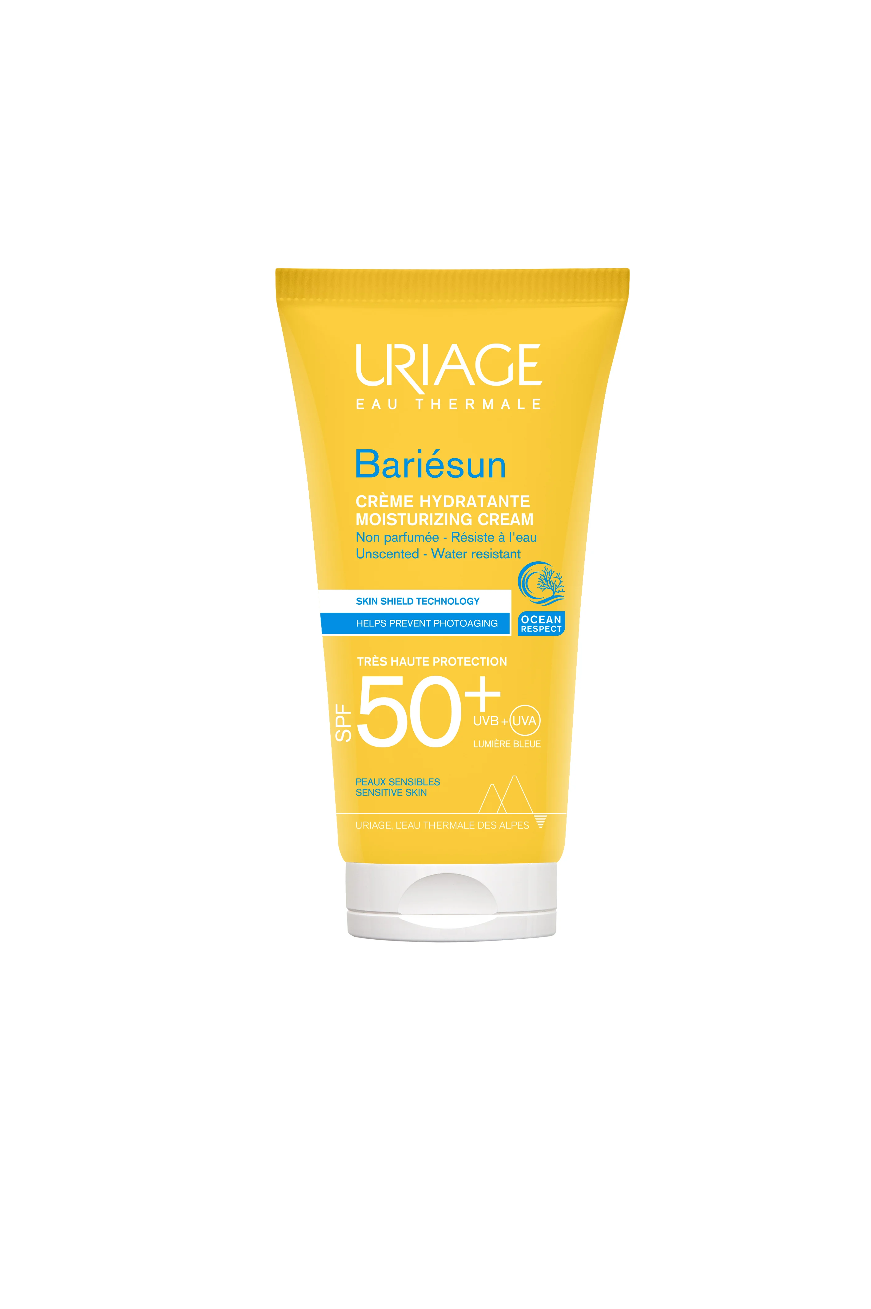 Uriage Bariesun nawilżający krem do skóry wrażliwej SPF 50+, 50 ml