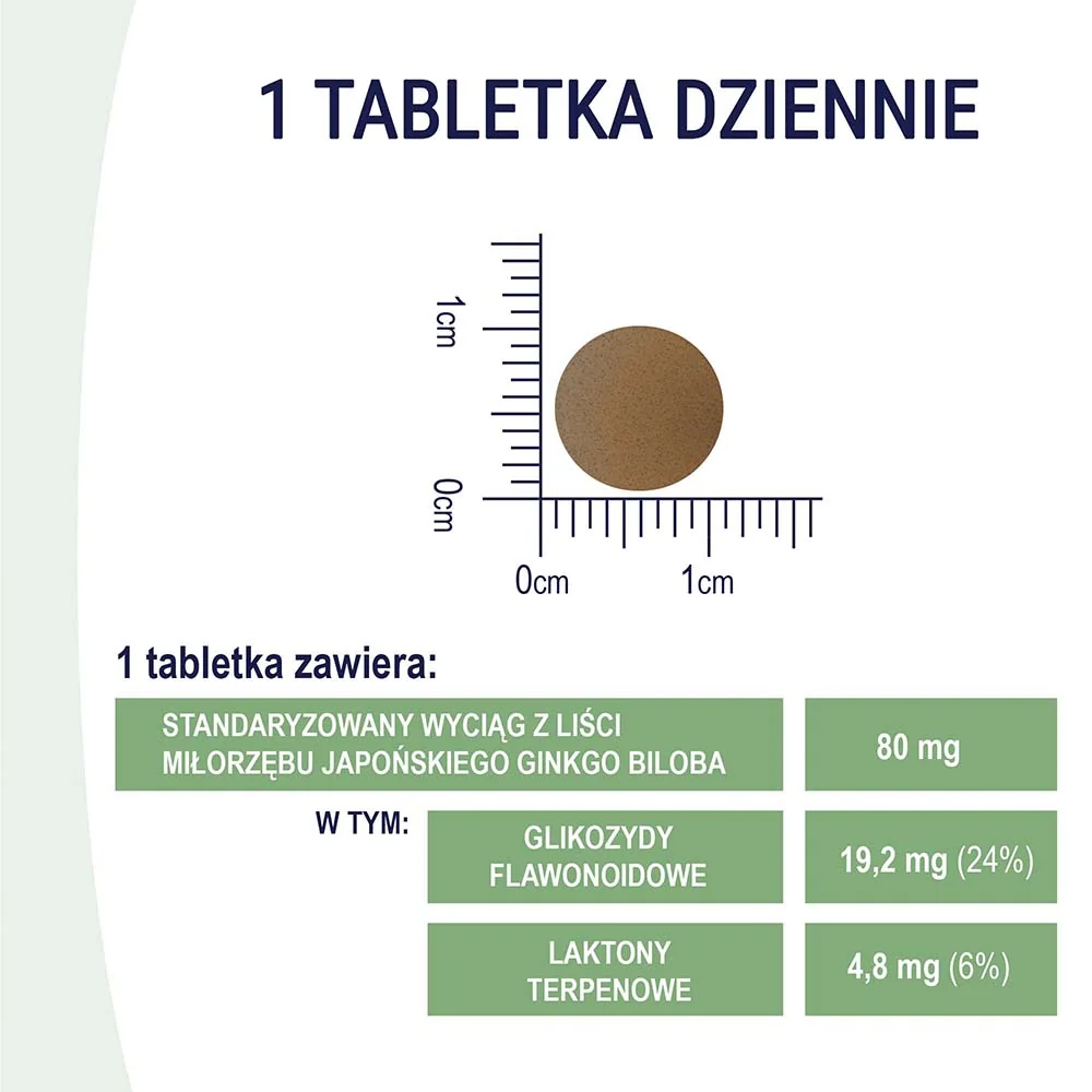 Naturell Ginkgo Intensive suplement diety, 60 tabletek