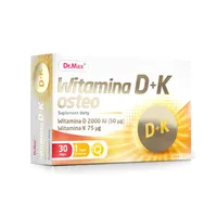 Witamina D+K Osteo Dr.Max, suplement diety,  30 kapsułek