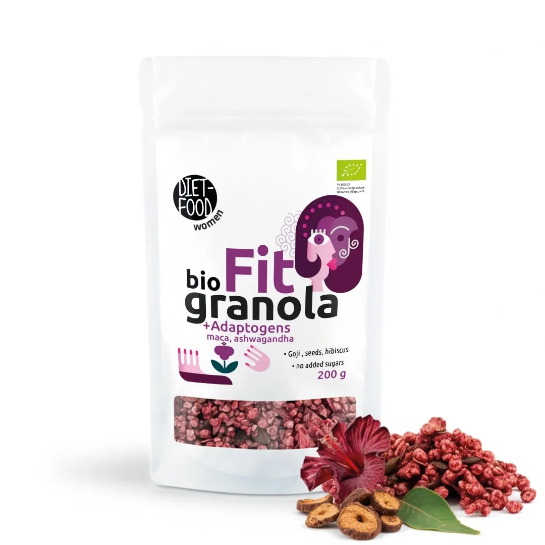 DIET-FOOD Granola Fit Bio z Adaptogenami 200g