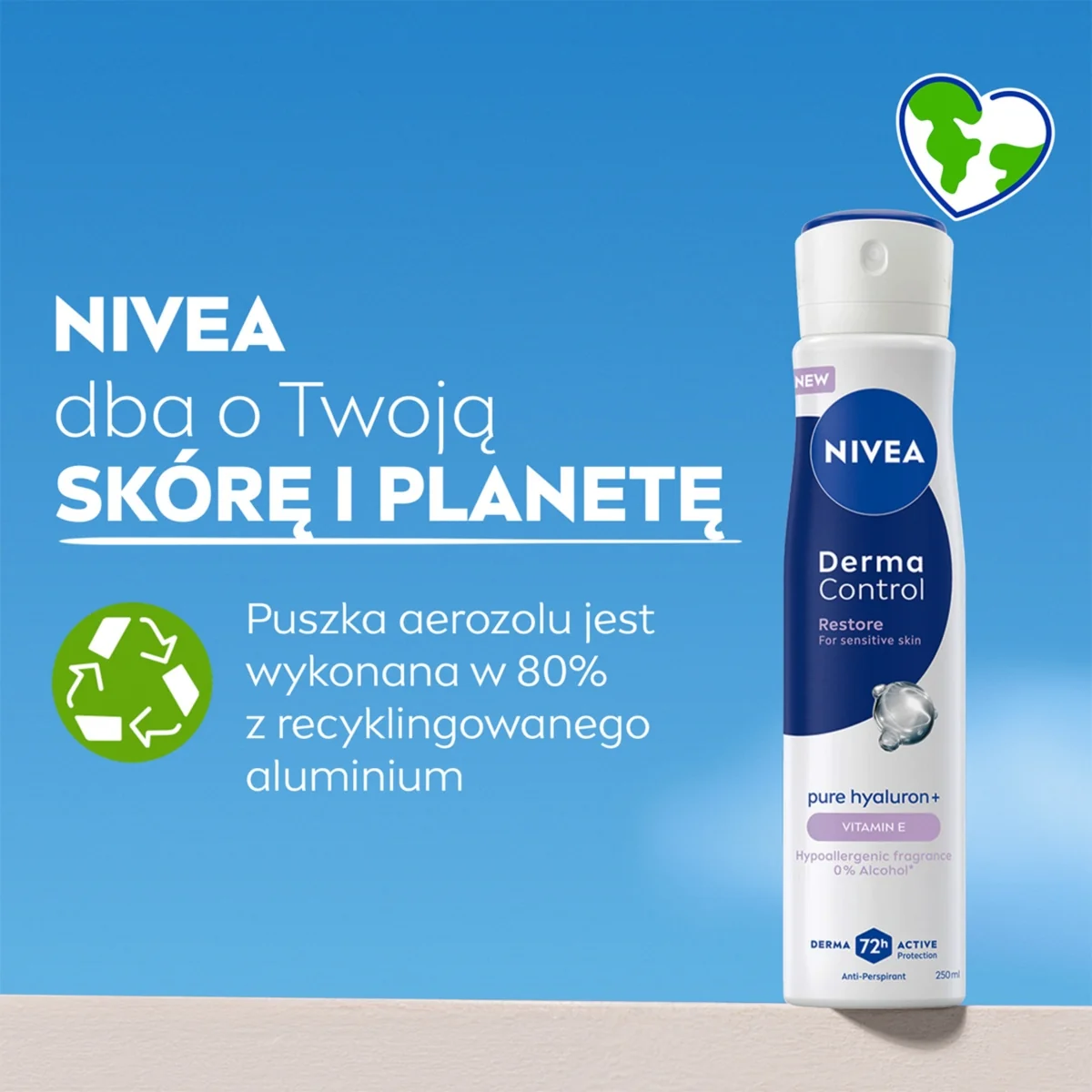 Nivea Derma Control Restore antyperspirant w sprayu, 250 ml
