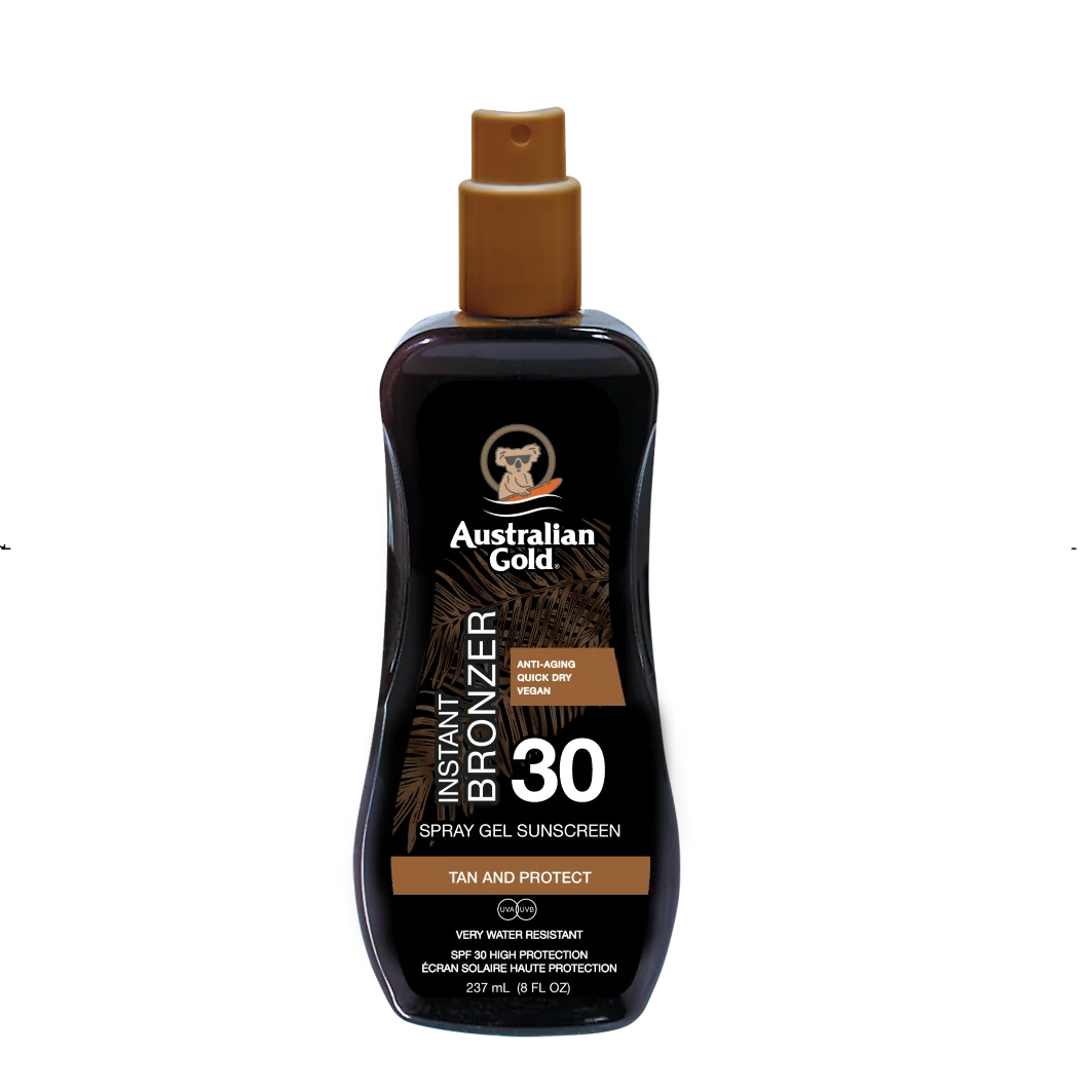 Australian Gold Spray Gel with Bronzer żel brązujący w sprayu SPF 30, 237 ml