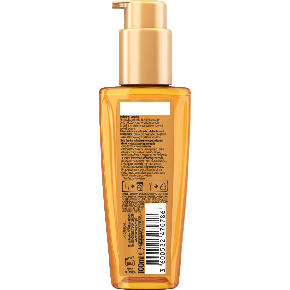 L`Oreal Paris Elseve eliksir odżywczy do włosów, 100 ml