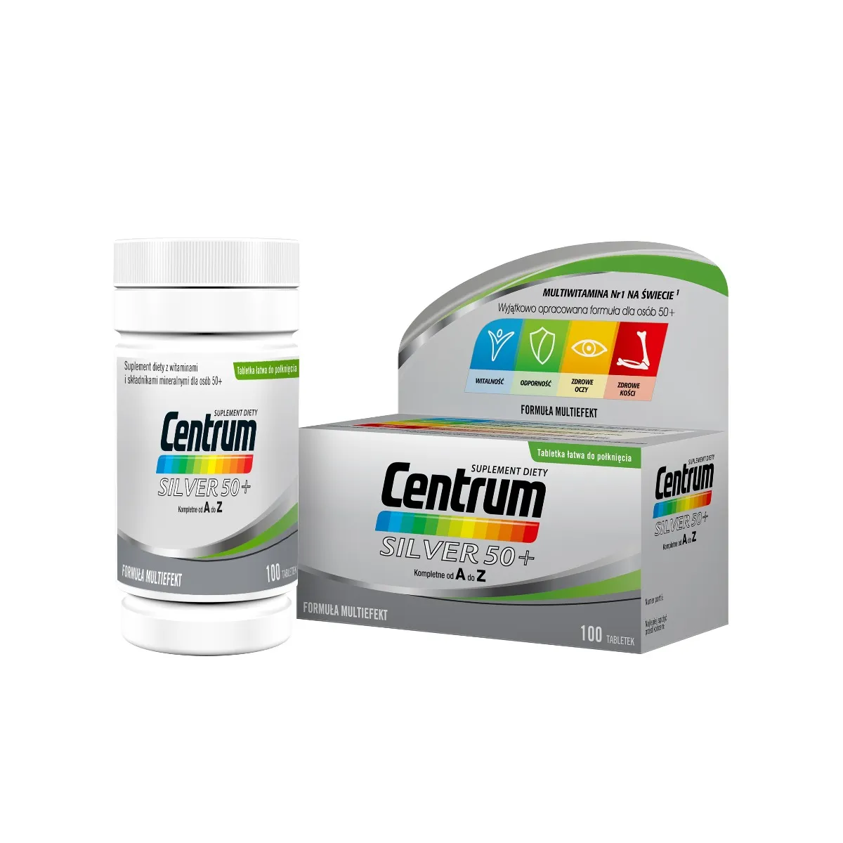 Centrum Silver 50+, suplement diety, 100 tabletek 