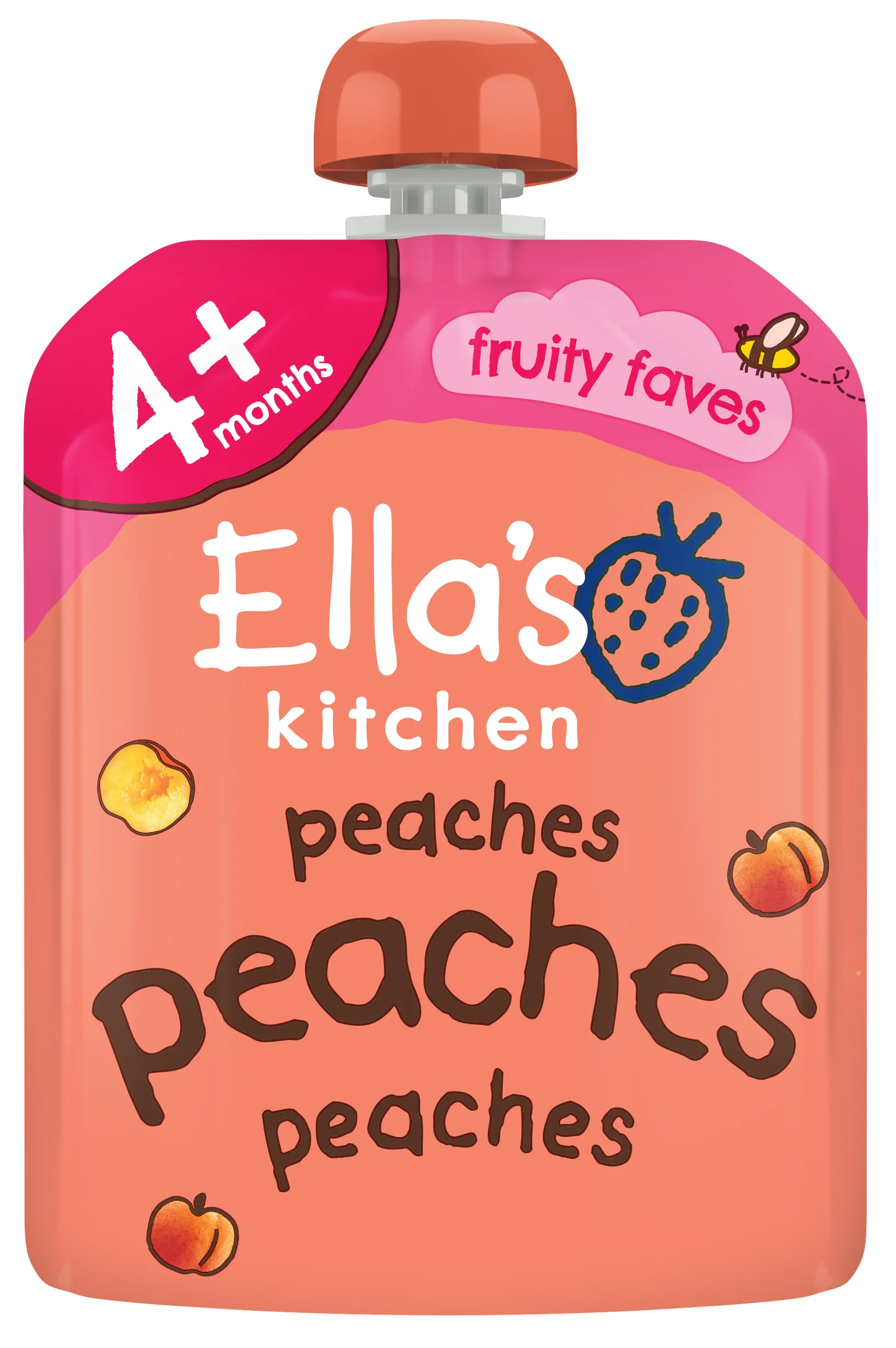 Ella's Kitchen BIO przekąska brzoskwiniowa, 70 g