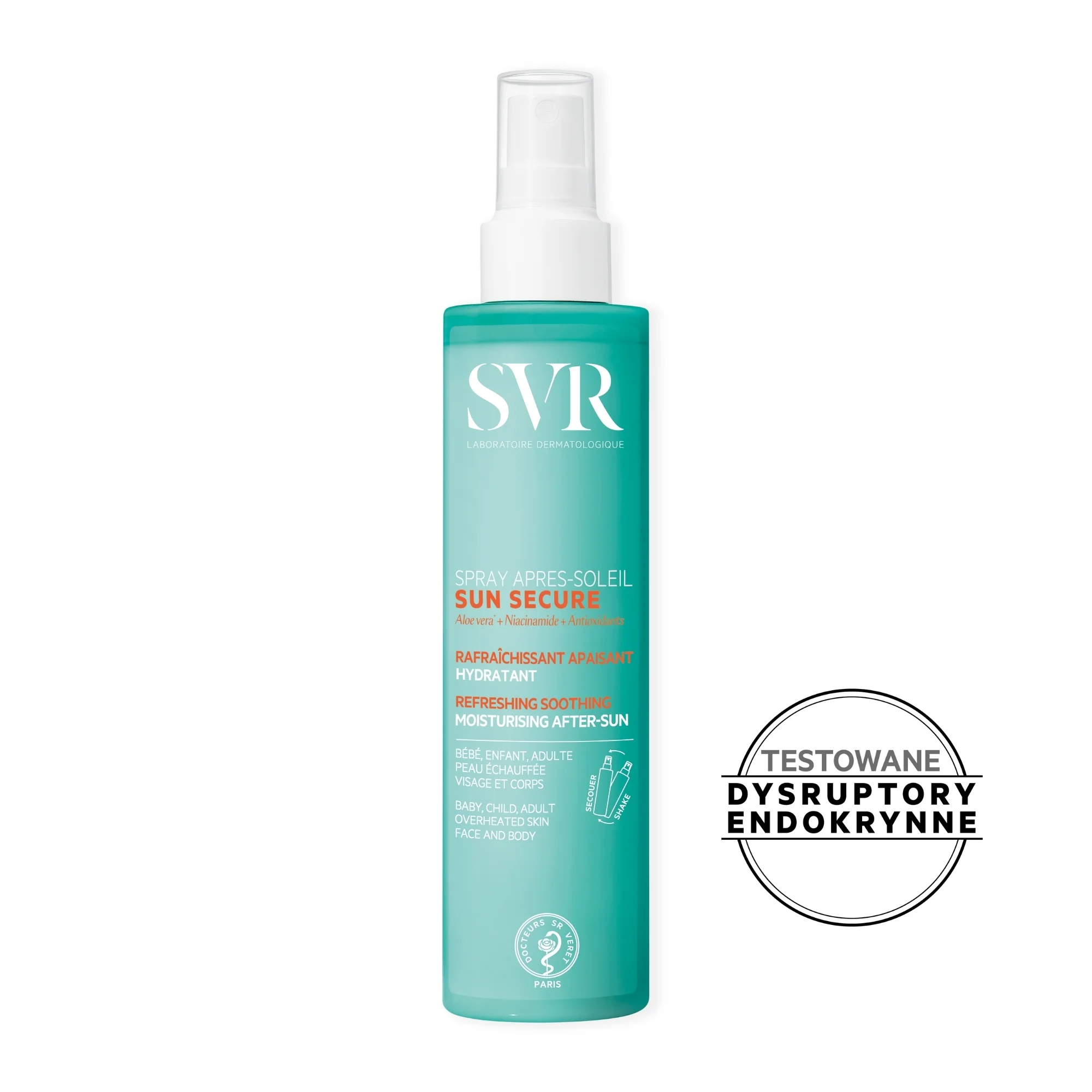 SVR Sun Secure Apres-Soleil odświeżający spray po opalaniu, 200 ml