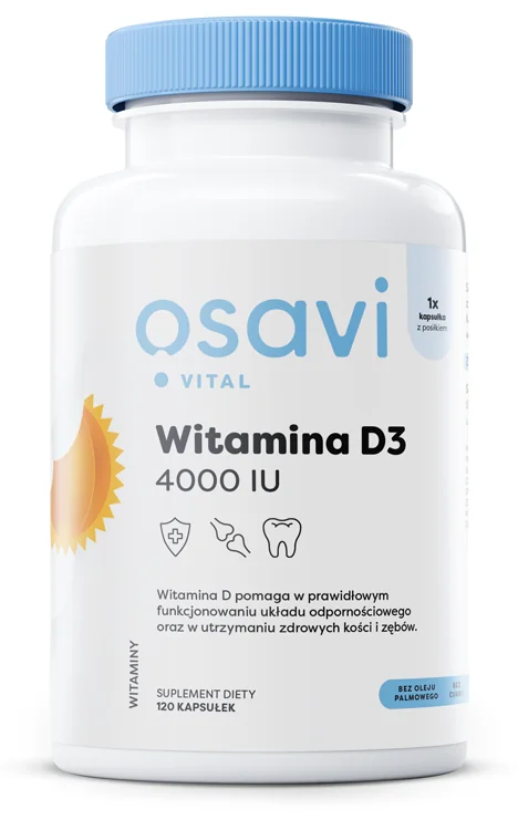 Osavi Witamina D3 4000 IU 120 kapsułek miękkich