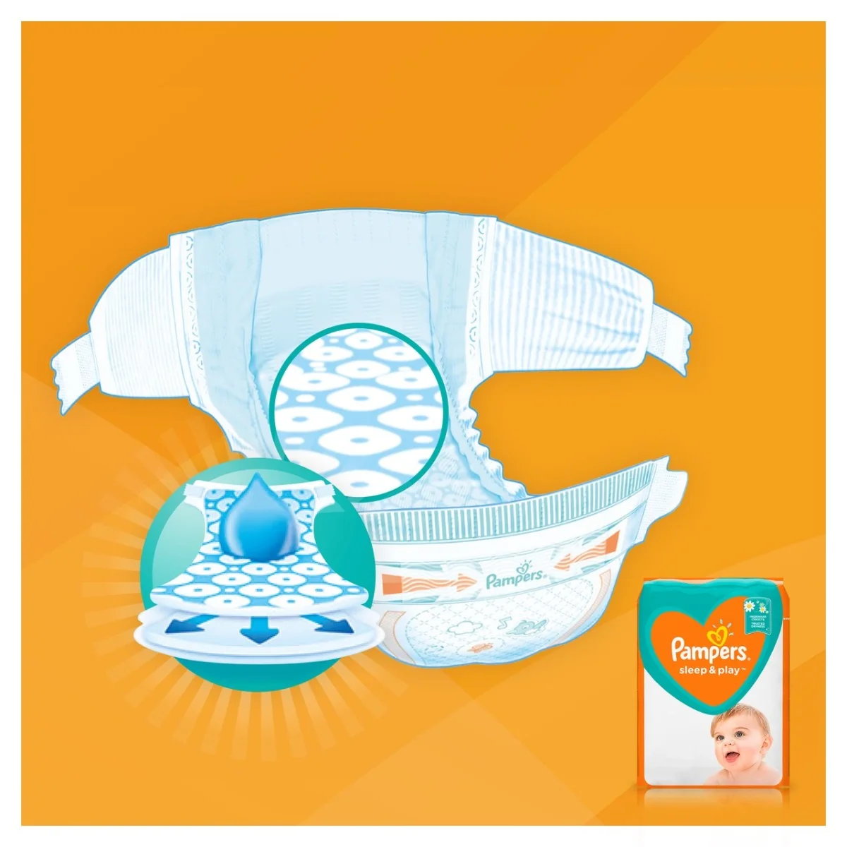 Pampers Sleep & Play pieluchy, rozmiar 5, 11-16kg, 42 szt.