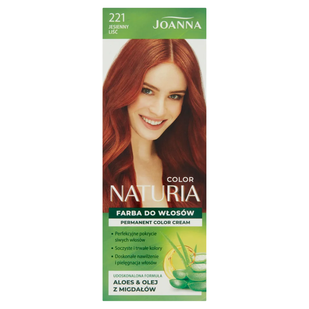Joanna Naturia Color farba do włosów nr 221 Jesienny Liść, utleniacz 60 g + farba 40 g
