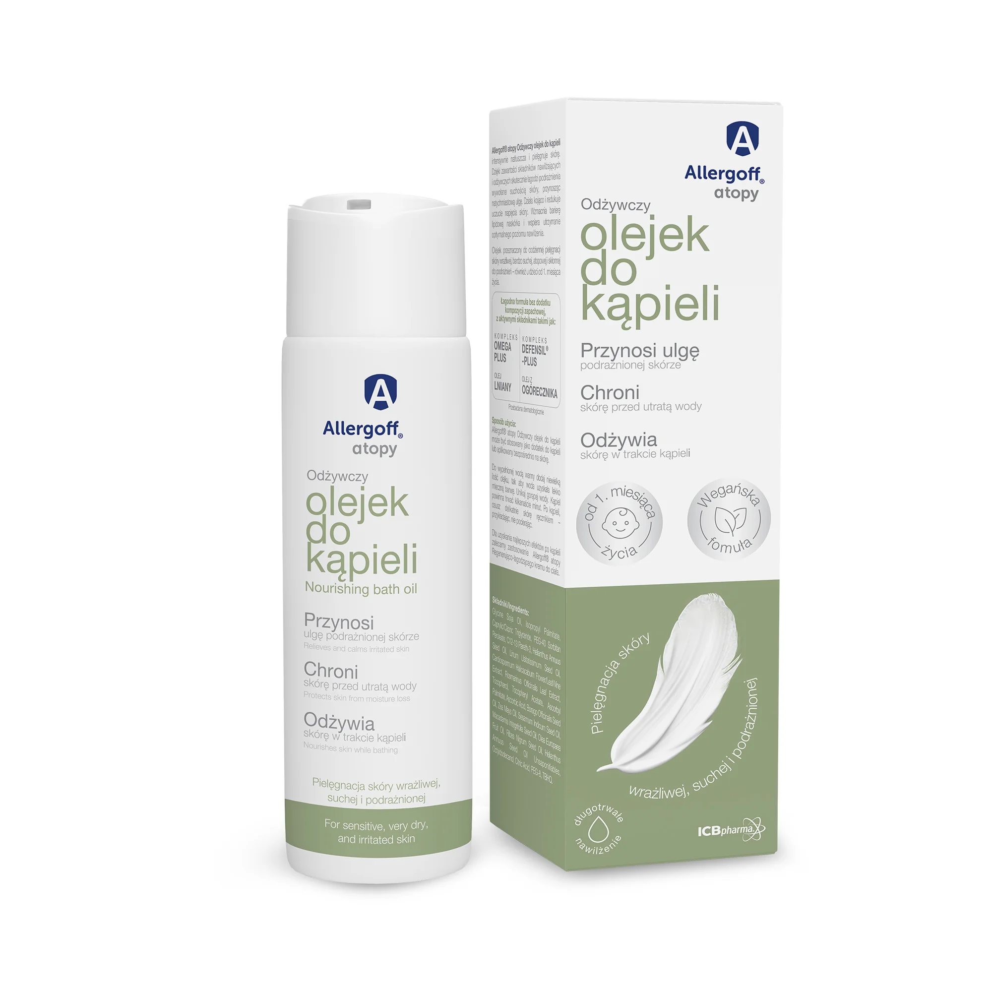 Allergoff Atopy odżywczy olejek do kąpieli, 200 ml