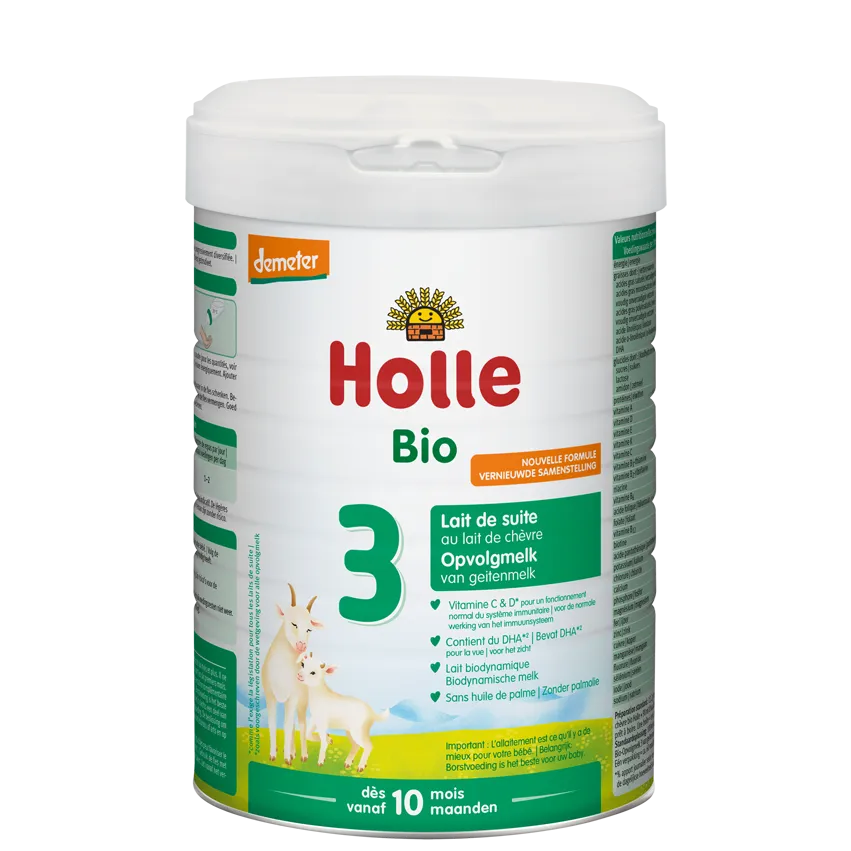 Holle Bio 3 mleko dla niemowląt na bazie mleka koziego od 10. miesiąca życia, 800 g