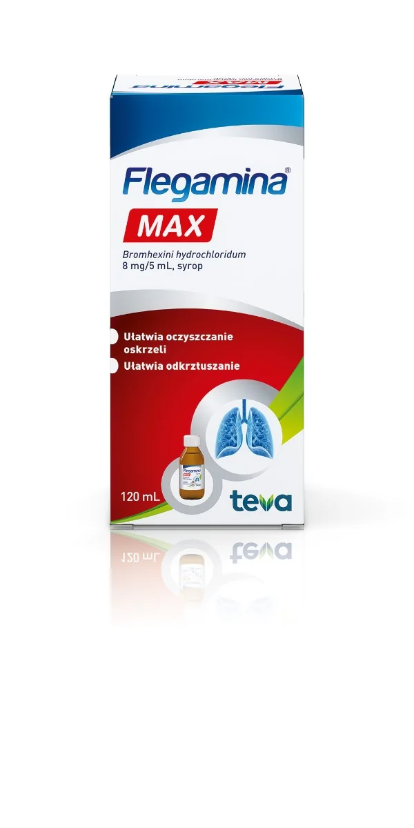 Flegamina Max 8 mg/5 ml, syrop, 120 ml