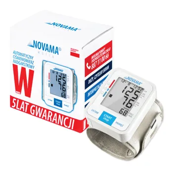 Novama White W, ciśnieniomierz nadgarstkowy, 1 sztuka 
