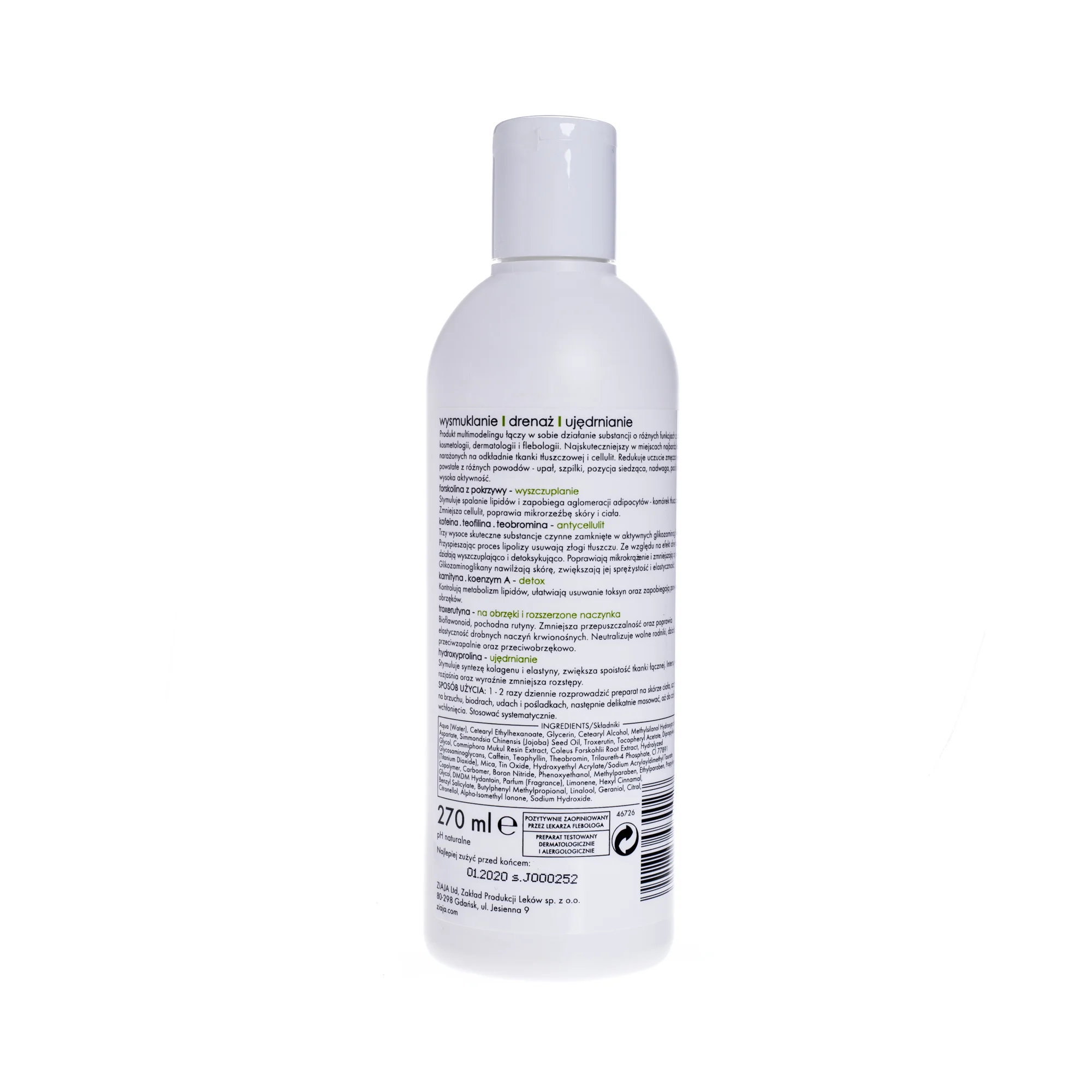 Ziaja Multimodeling, balsam wysmuklający do ciała, 270 ml 