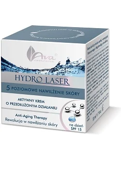 Ava Laboratorium Hydro Laser nawilżający krem na dzień o przedłużonym działaniu SPF 15, 15 ml