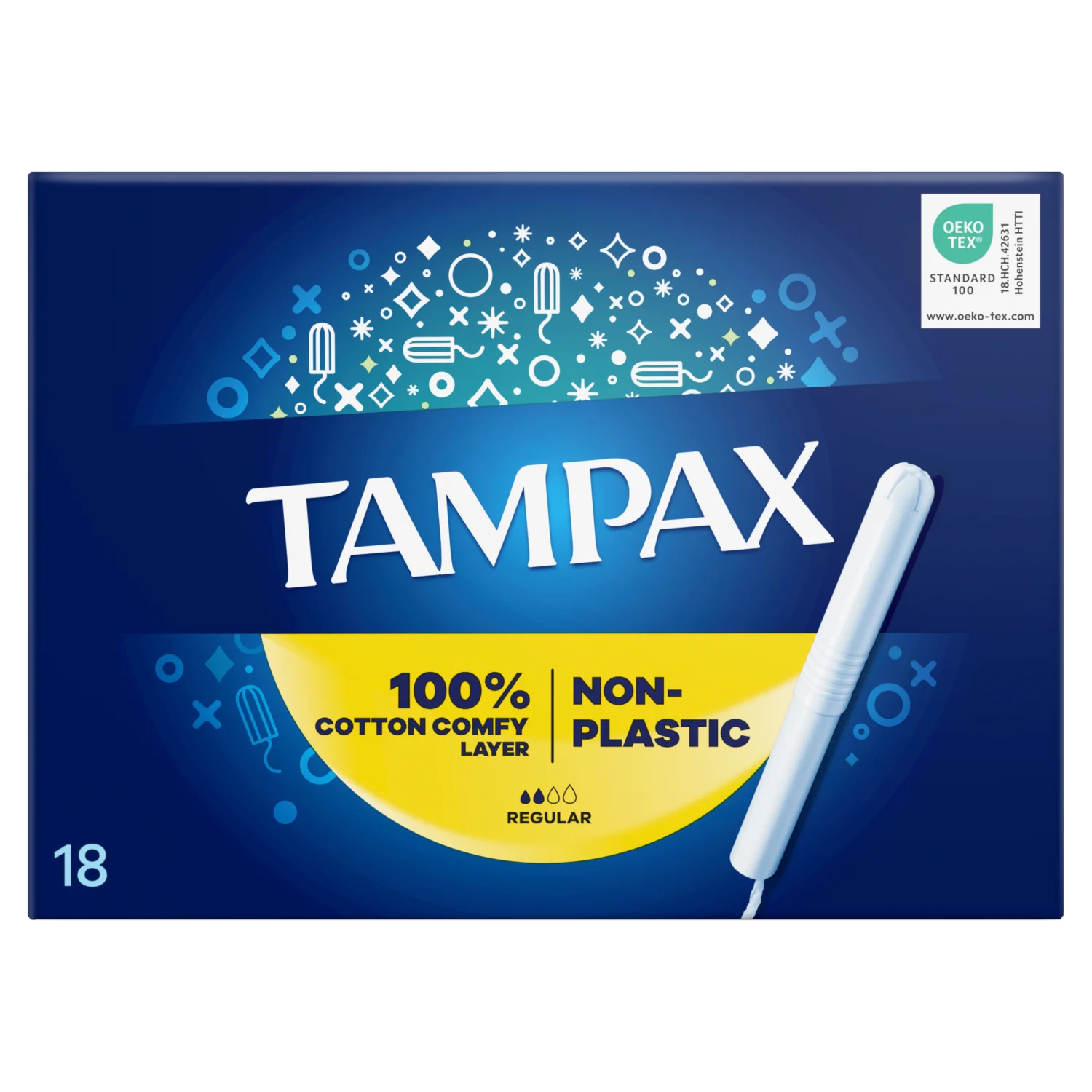 Tampax Regular Tampony z aplikatorem kartonowym, 18 sztuk