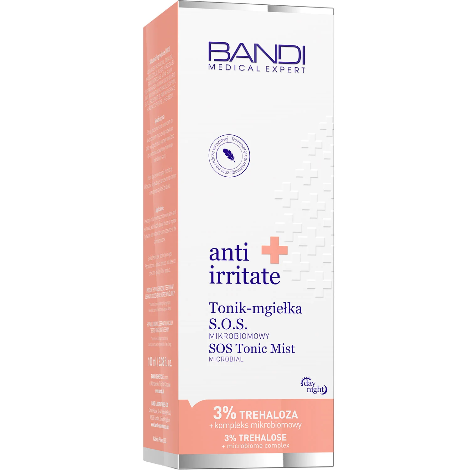 BANDI Anti Irritate S.O.S Mikrobiomowy tonik-mgiełka do twarzy, 100 ml