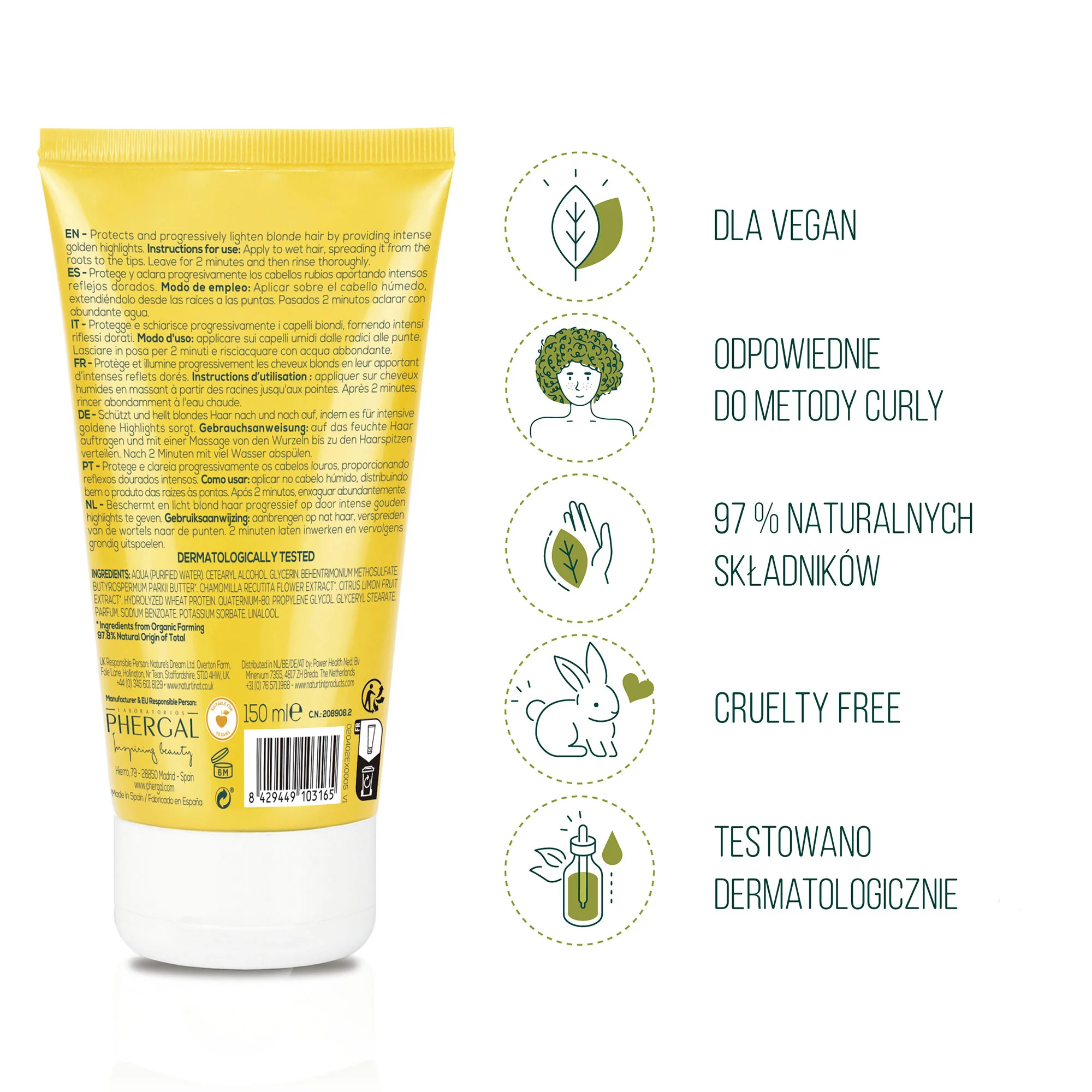 Naturtint Rumianek maska do włosów blond, 150 ml