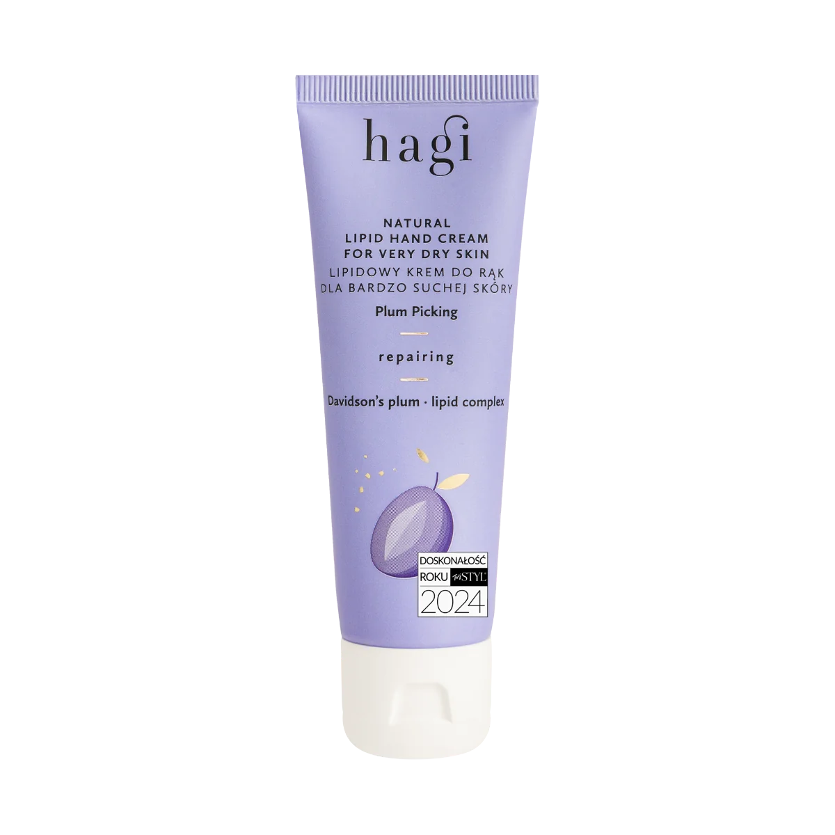 Hagi naturalny lipidowy krem do rąk dla bardzo suchej skóry Na śliwki, 50 ml