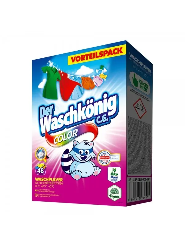 Der Waschkonig proszek do prania Color 2,88 kg