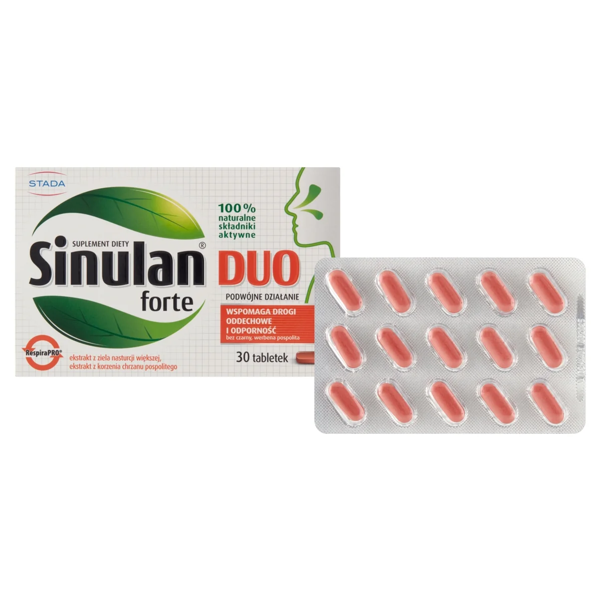 Sinulan forte Duo suplement diety, 30 tabletek powlekanych