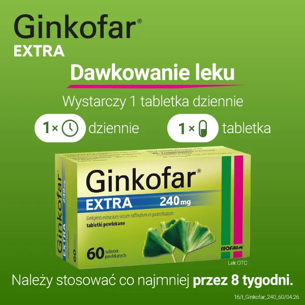 Ginkofar Extra 240 mg 60 tabletek