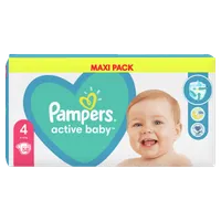 Pampers Active Baby, pieluchy, rozmiar 4, 9-14 kg, 58 sztuk