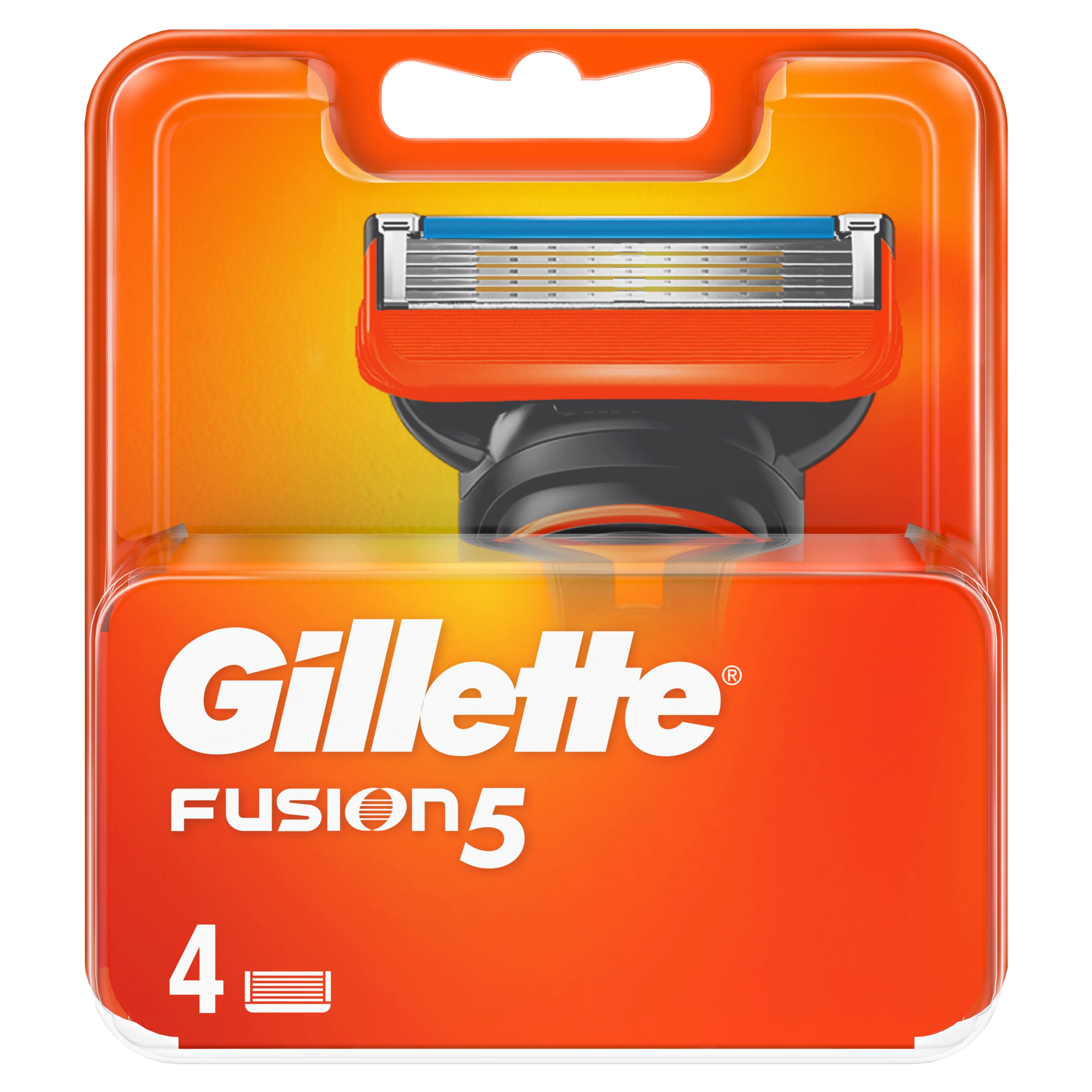 Gillette Fusion wkład do maszynki manualnej do golenia dla mężczyzn, 4 szt.