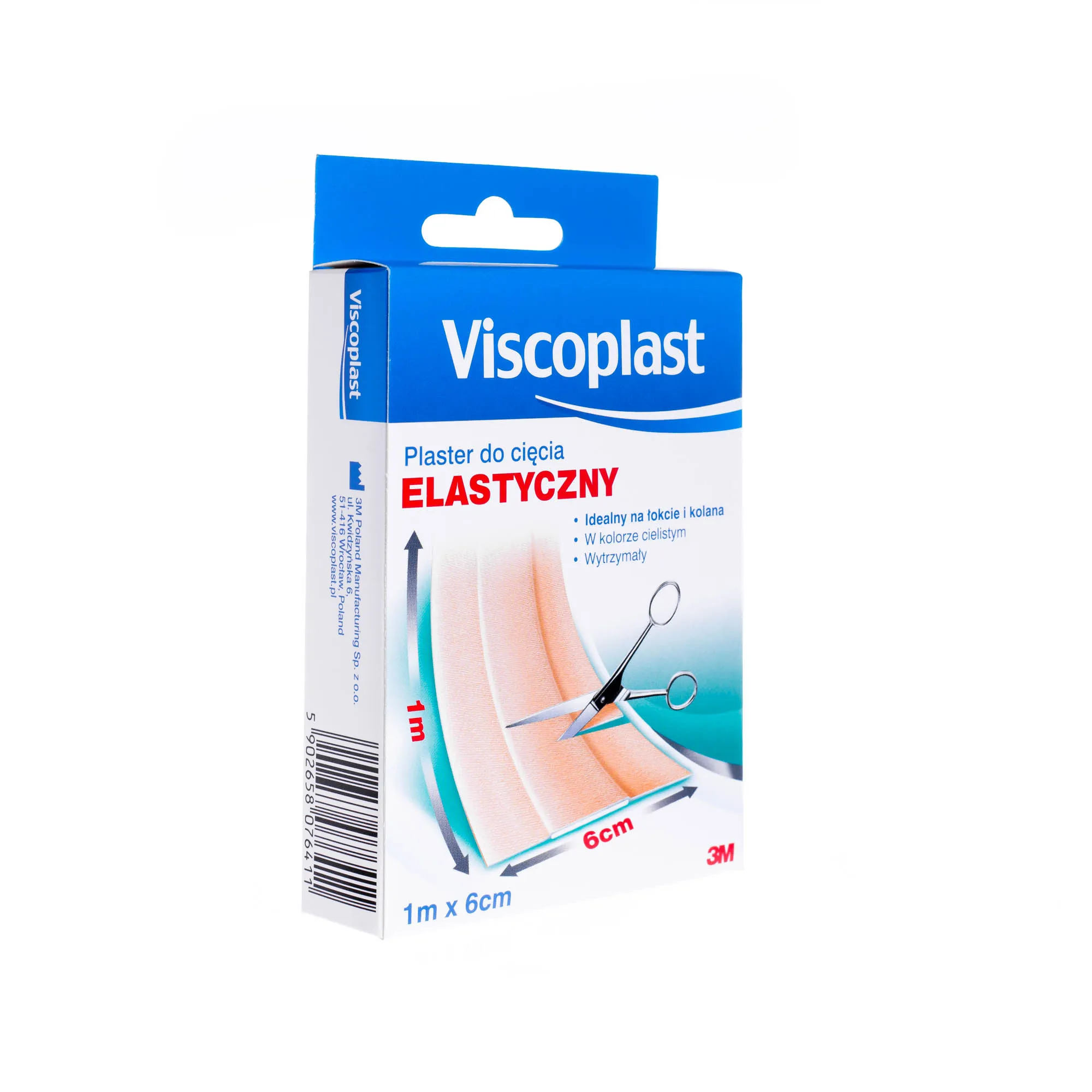 Viscoplast Plaster elastyczny do cięcia 1m x 6cm, 1 sztuka 