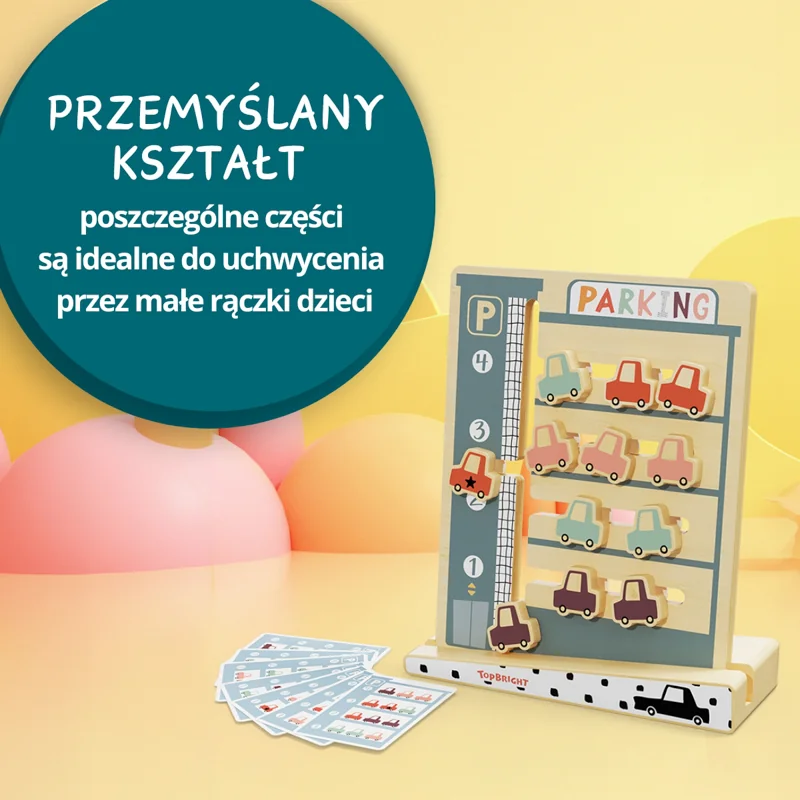 Top Bright Parking układanka logiczna dla dzieci 36 m+
