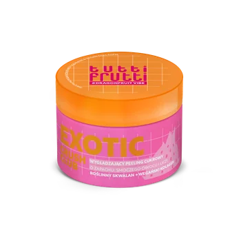 Tutti Frutti #DragonfruitVibe wygładzający peeling cukrowy o zapachu smoczego owocu i liczi, 250 ml