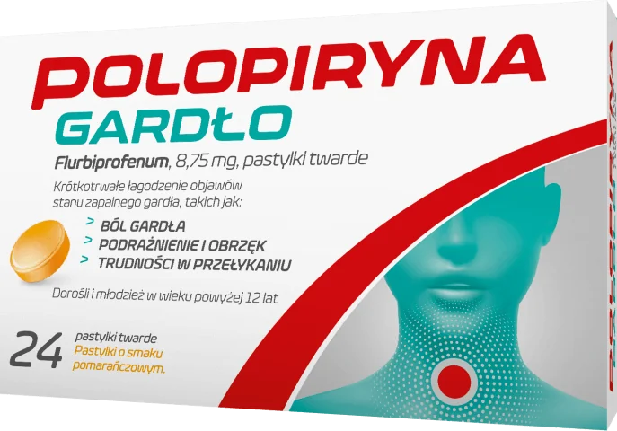 Polopiryna Gardło 8,75 mg, 24 pastylki twarde