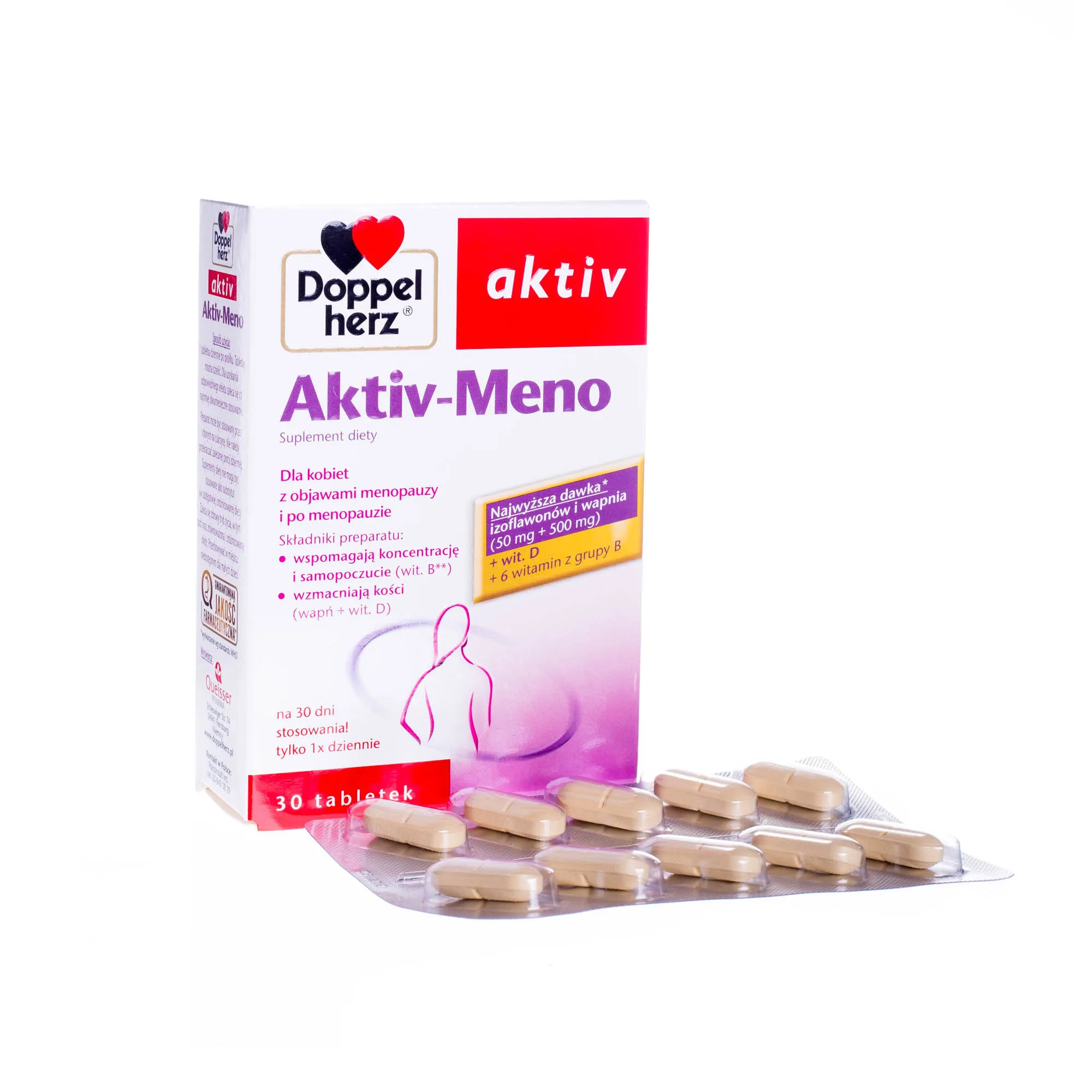 Doppelherz aktiv Aktiv-Meno suplement diety 30 tabletek 