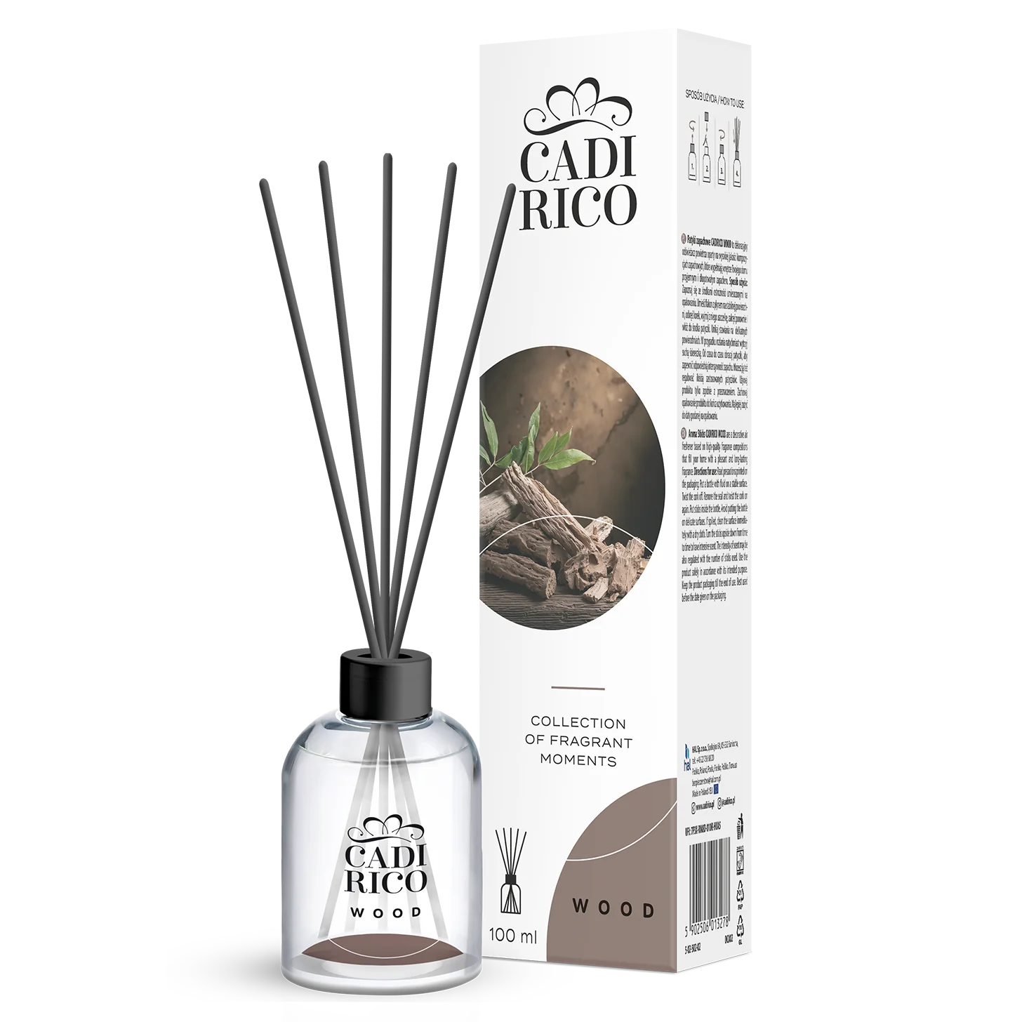 Cadirico patyczki zapachowe Nature Wood, 100 ml