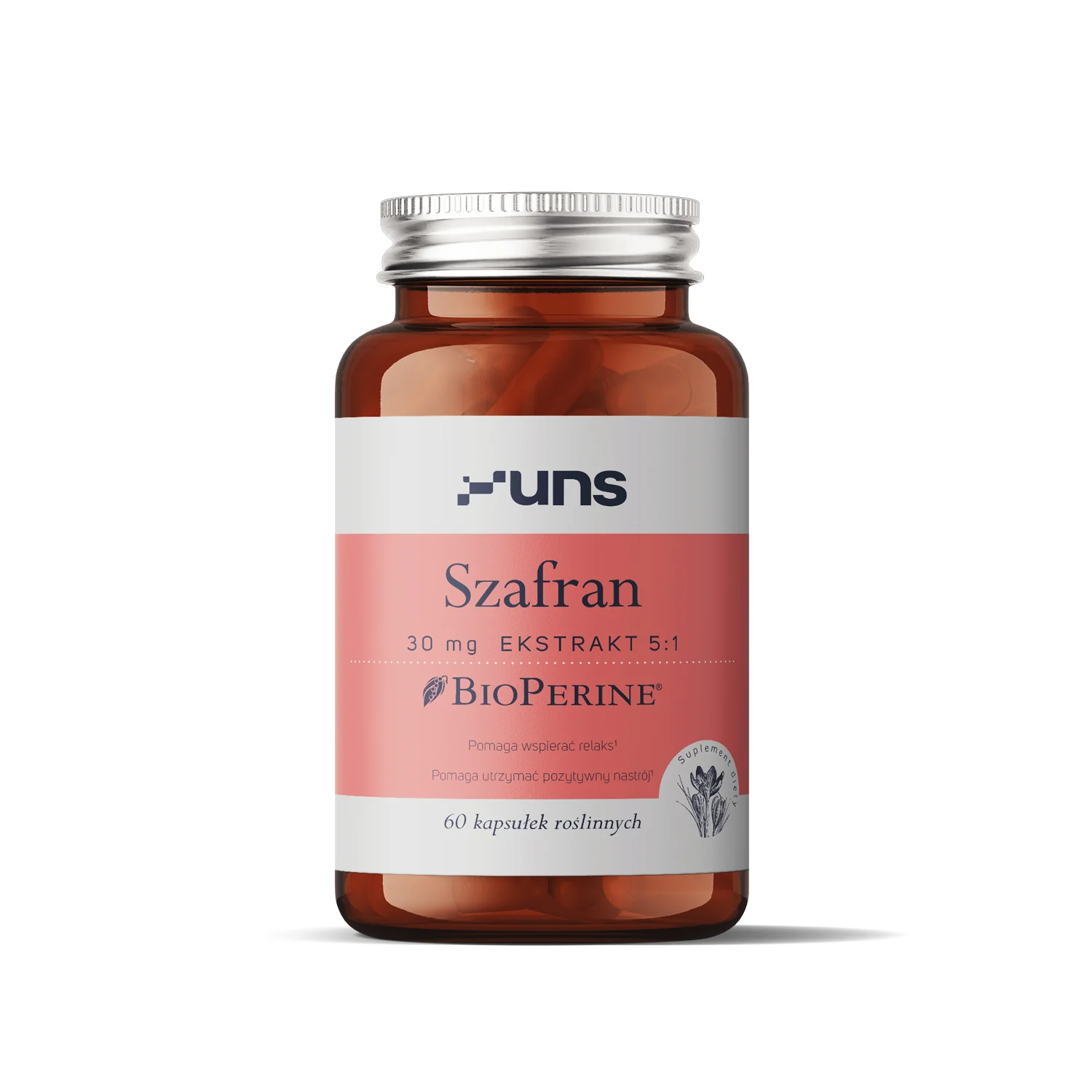 UNS Szafran + BioPerine® 60 wege kapsułek